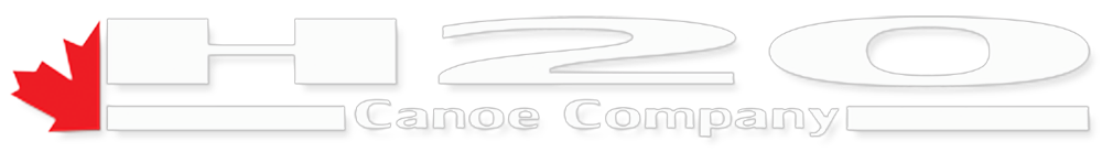H2O Canoe Company Logo White